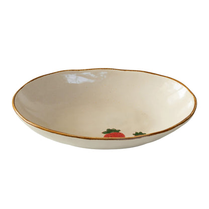 Vaisselle Mino-yaki en céramique à motifs de fraises