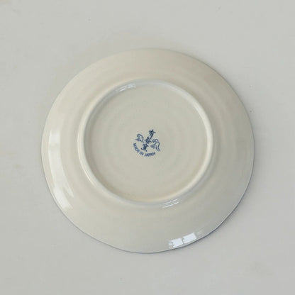 Vaisselle Mino-yaki en céramique à motifs de grenade bleus