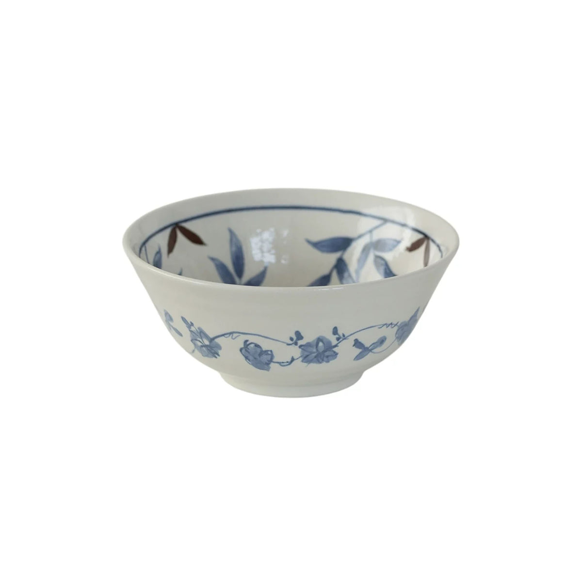 Vaisselle Mino-yaki en céramique à motifs de grenade bleus