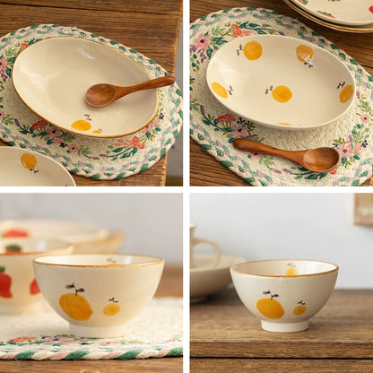 Vaisselle Mino-yaki à motifs d&