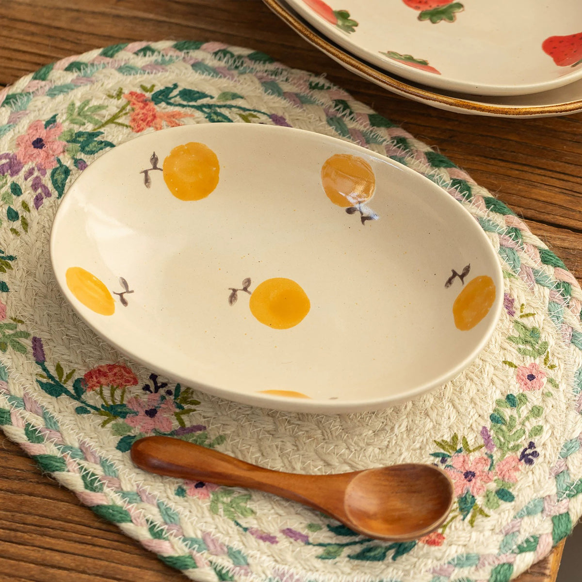 Vaisselle Mino-yaki à motifs d&