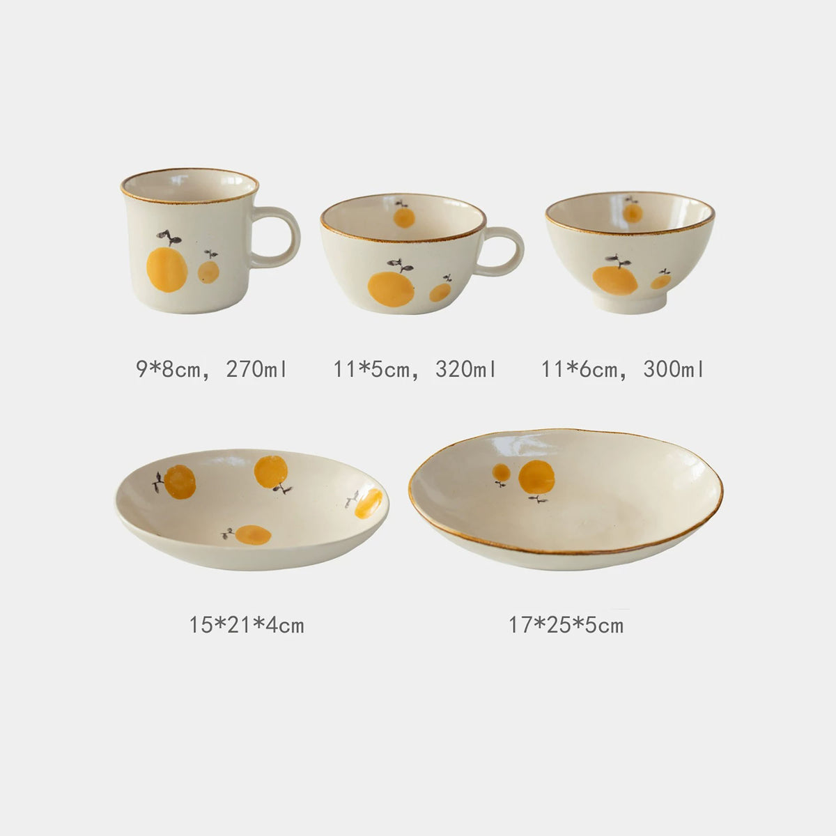 Vaisselle Mino-yaki à motifs d&
