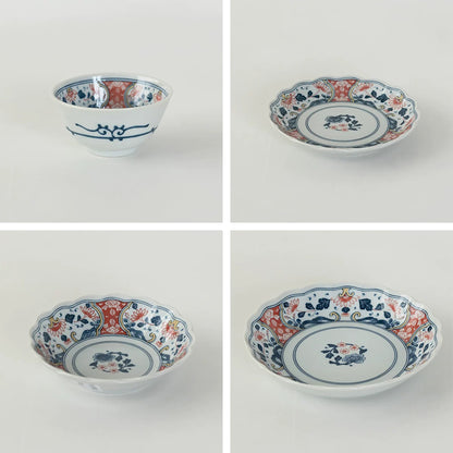Vaisselle Mino-yaki à motifs de pivoines traditionnelles