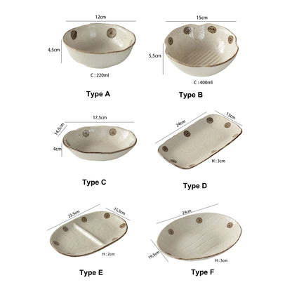 Mino-yaki handcrafted stoneware tableware