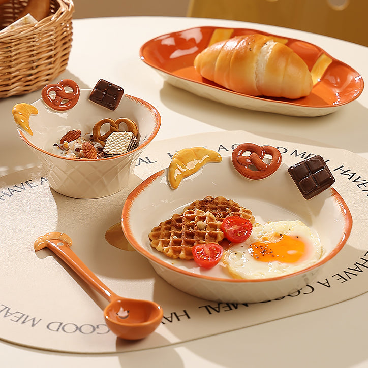 Vaisselle de petit-déjeuner en céramique