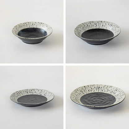 Assiette en céramique Mino avec motif togusa