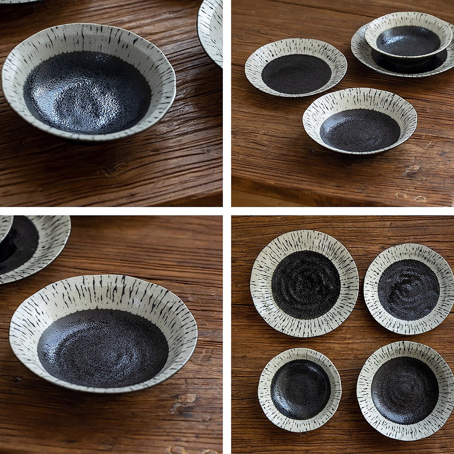 Assiette en céramique Mino avec motif togusa