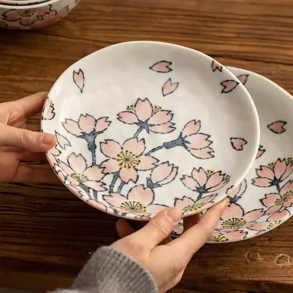 Vaisselle Minoyaki avec motif sakura d&