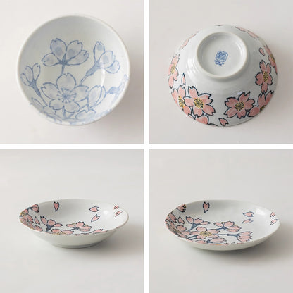 Vaisselle Minoyaki avec motif sakura d&
