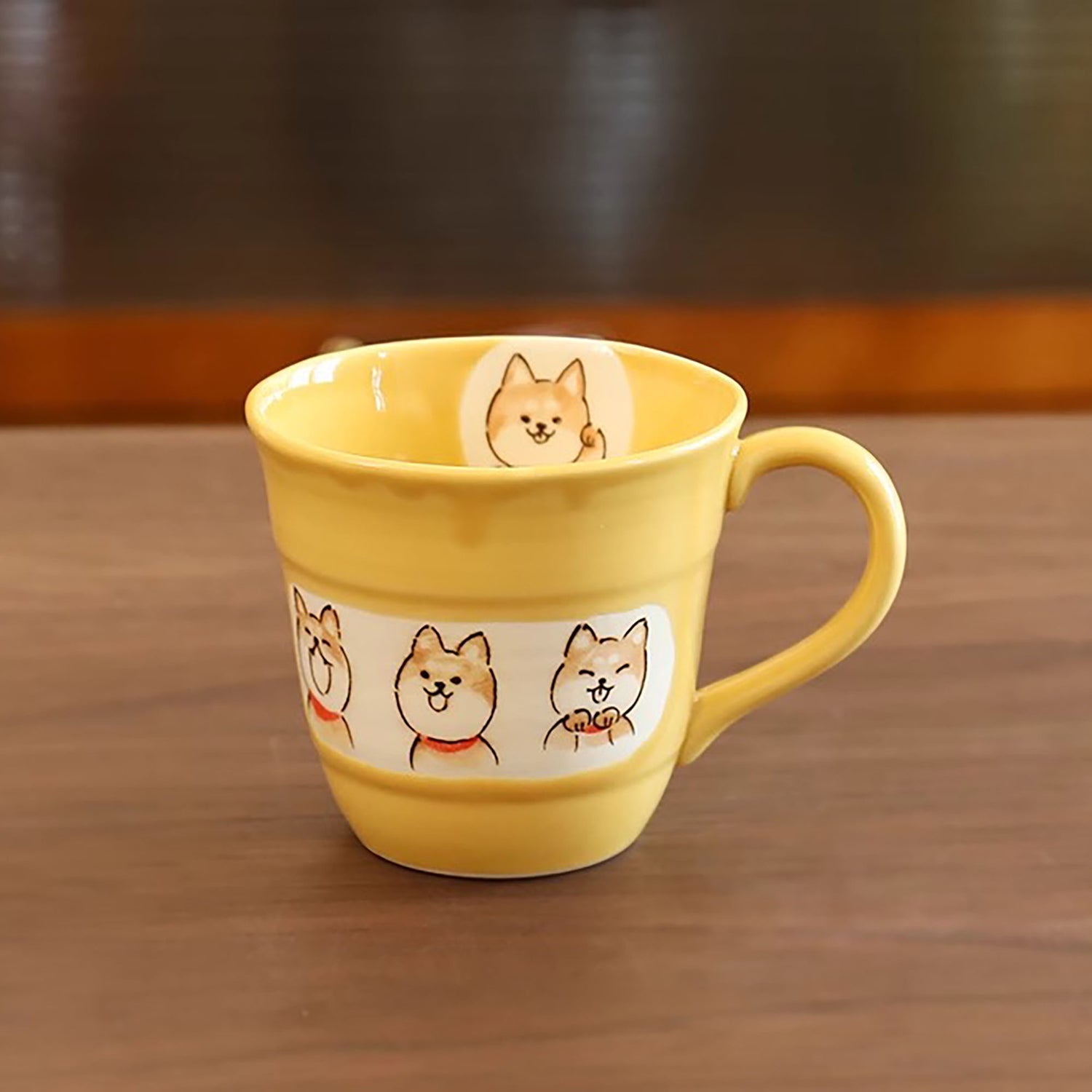 Mug en céramique Setoyaki Shiba Inu