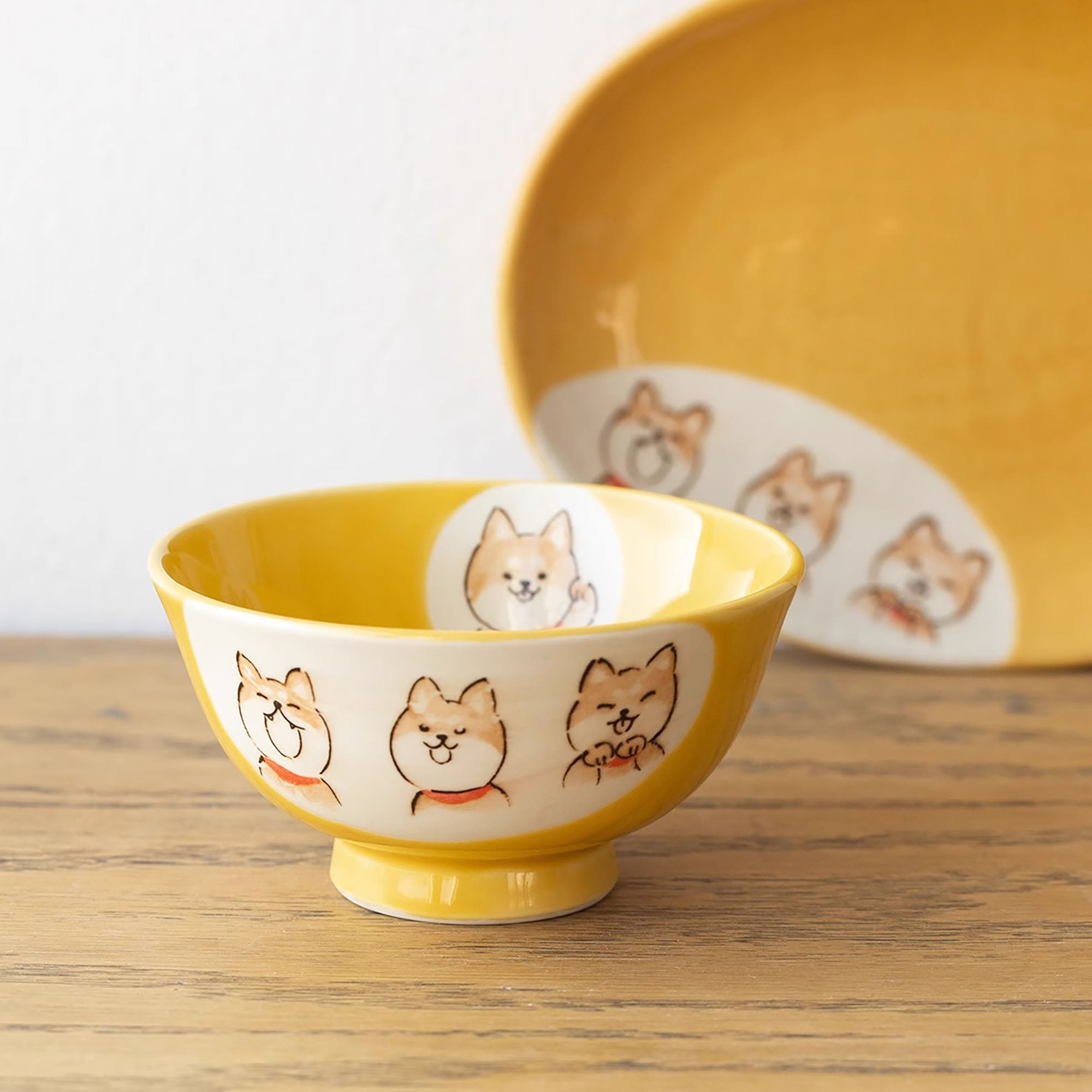 Vaisselle en céramique Setoyaki Shiba Inu