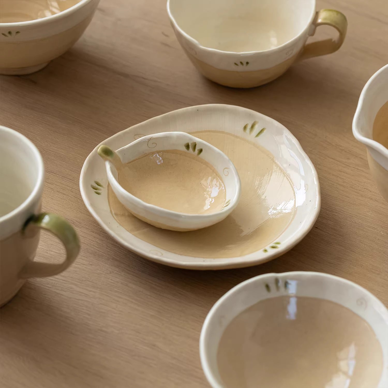 Vaisselle en grès style Kohiki