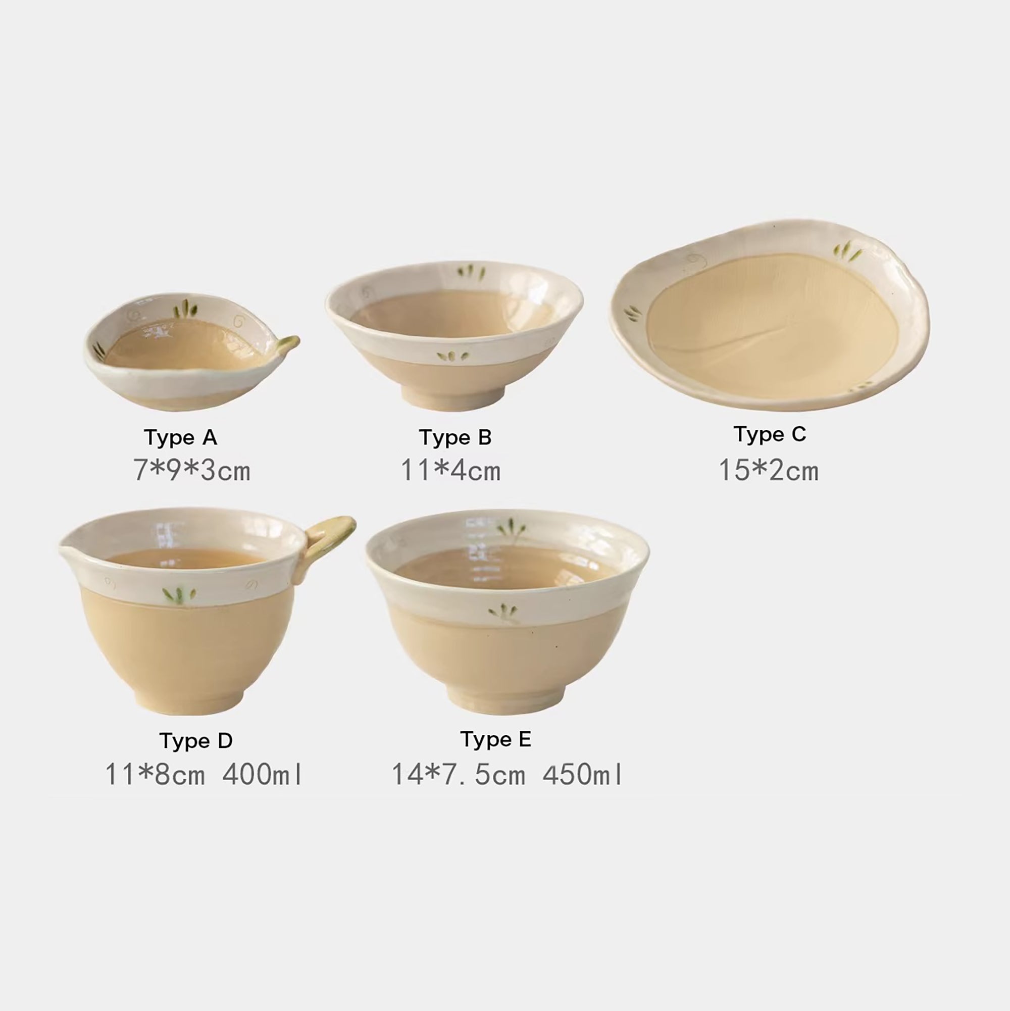 Vaisselle en grès style Kohiki