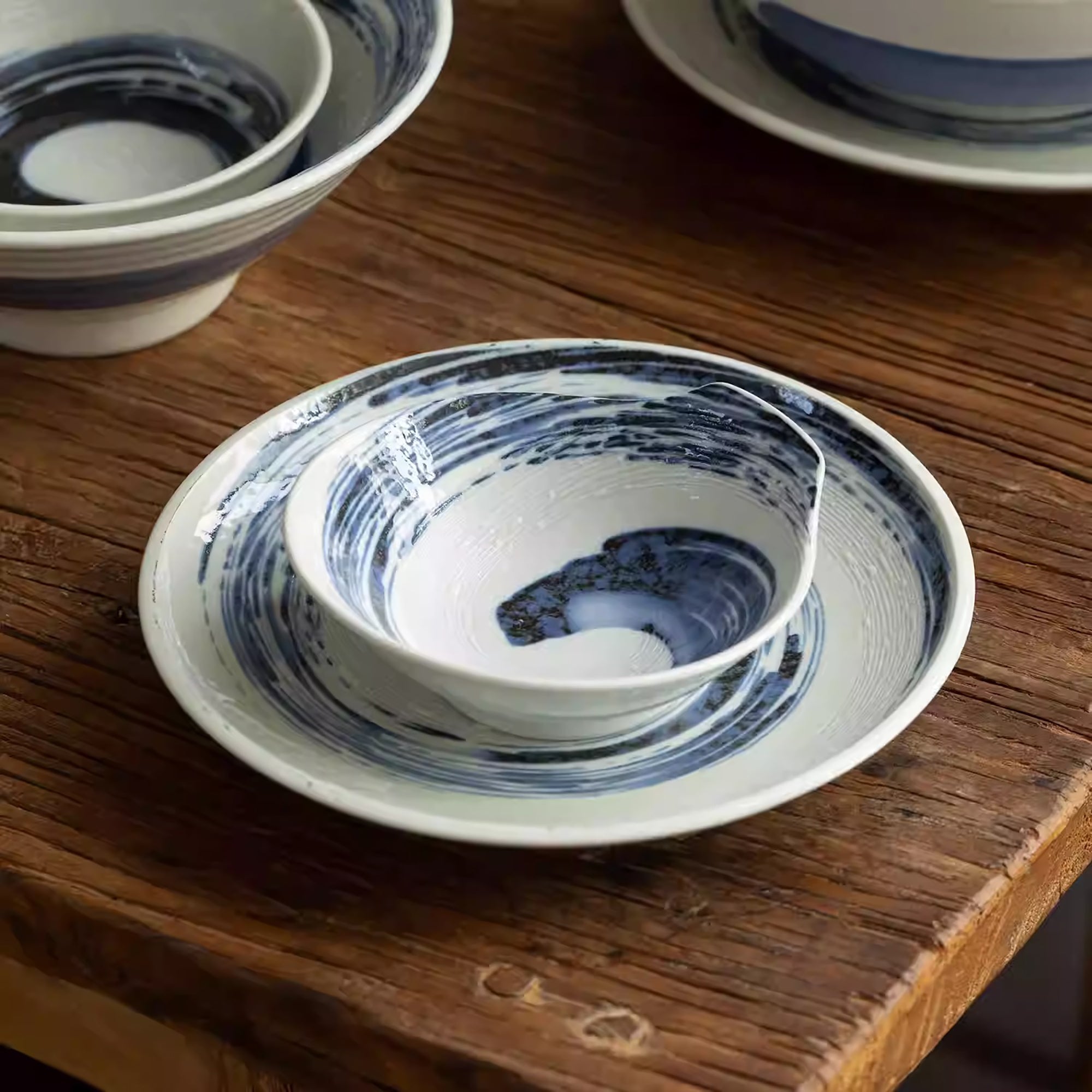 Vaisselle Minoyaki avec motif Seiryu