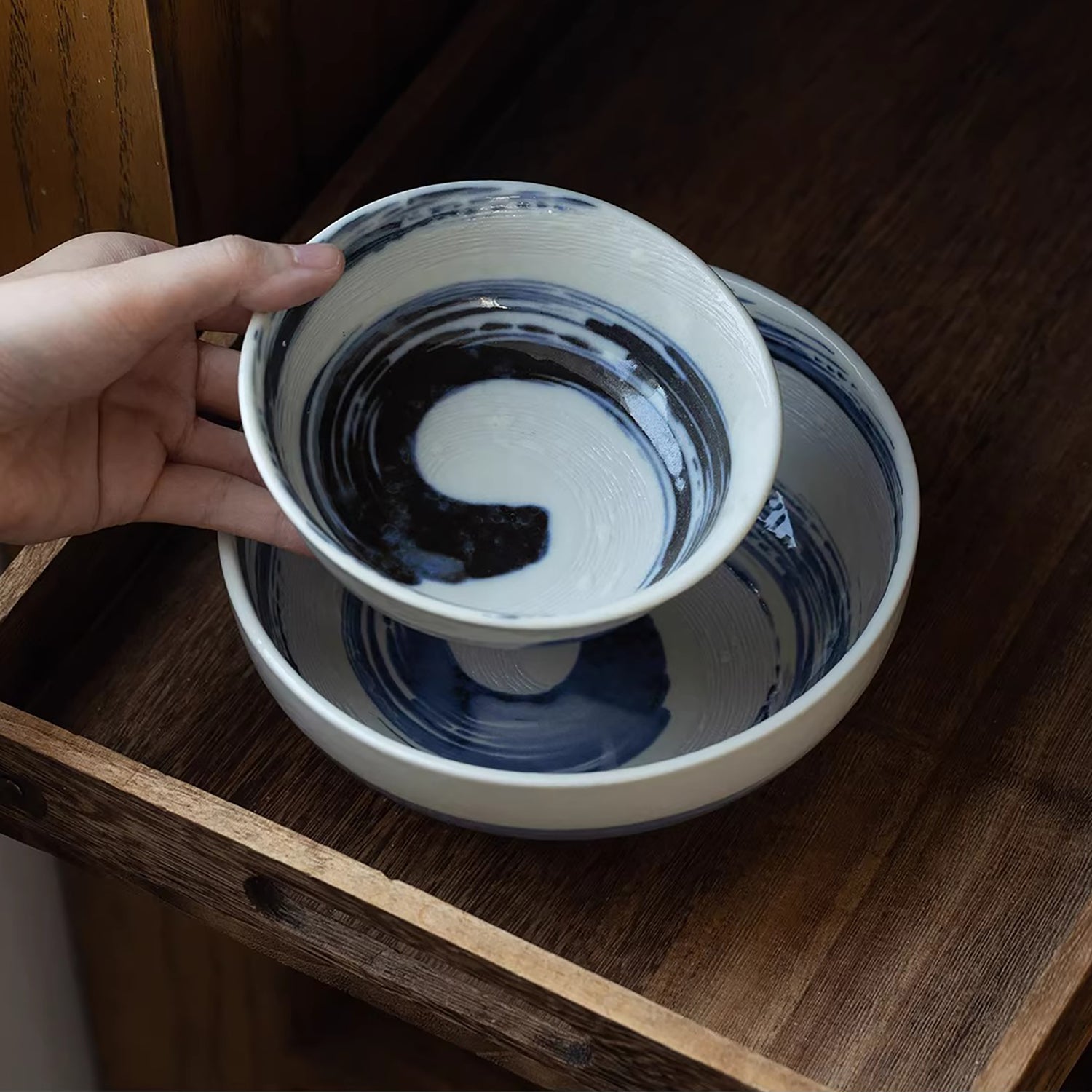 Vaisselle Minoyaki avec motif Seiryu