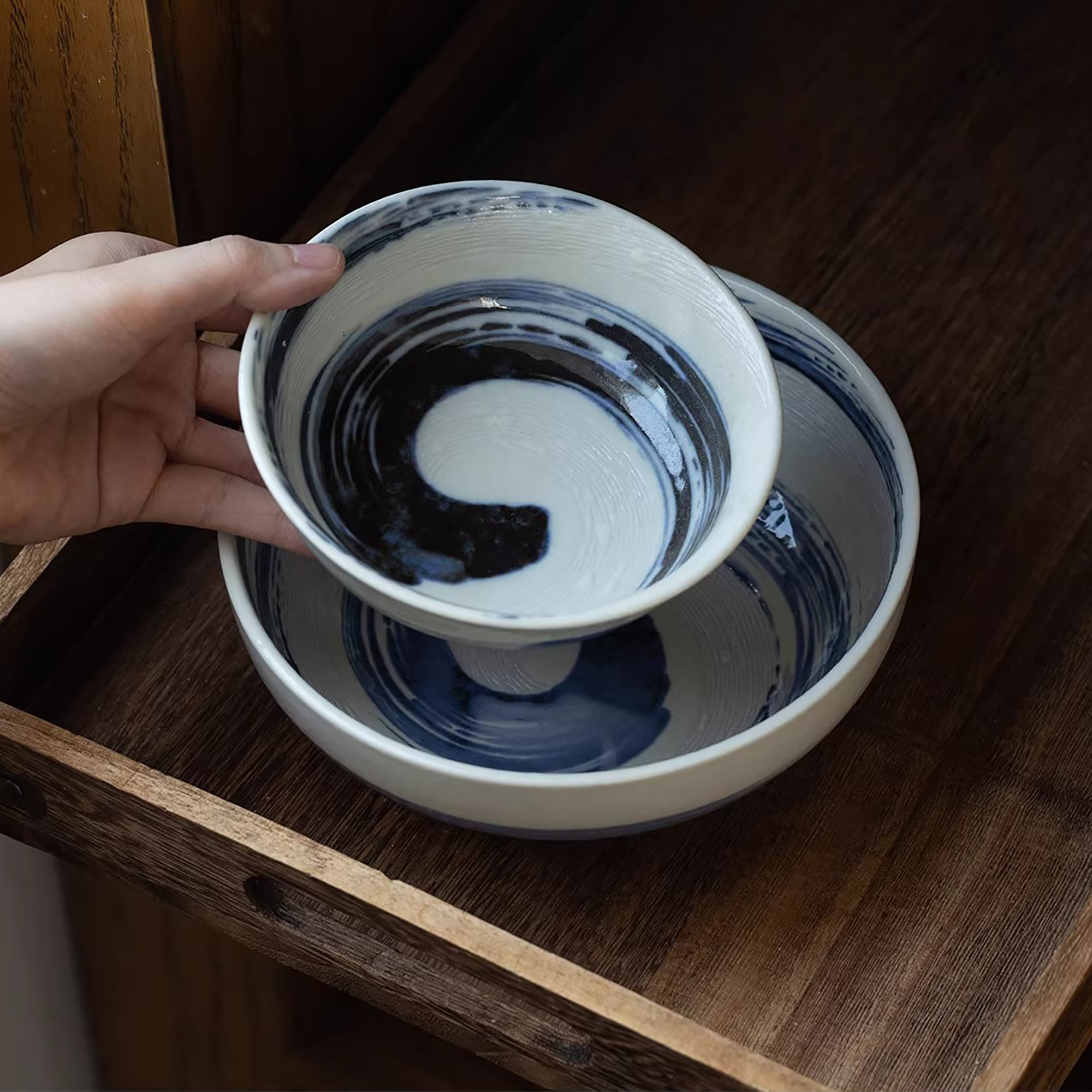 Vaisselle Minoyaki avec motif Seiryu