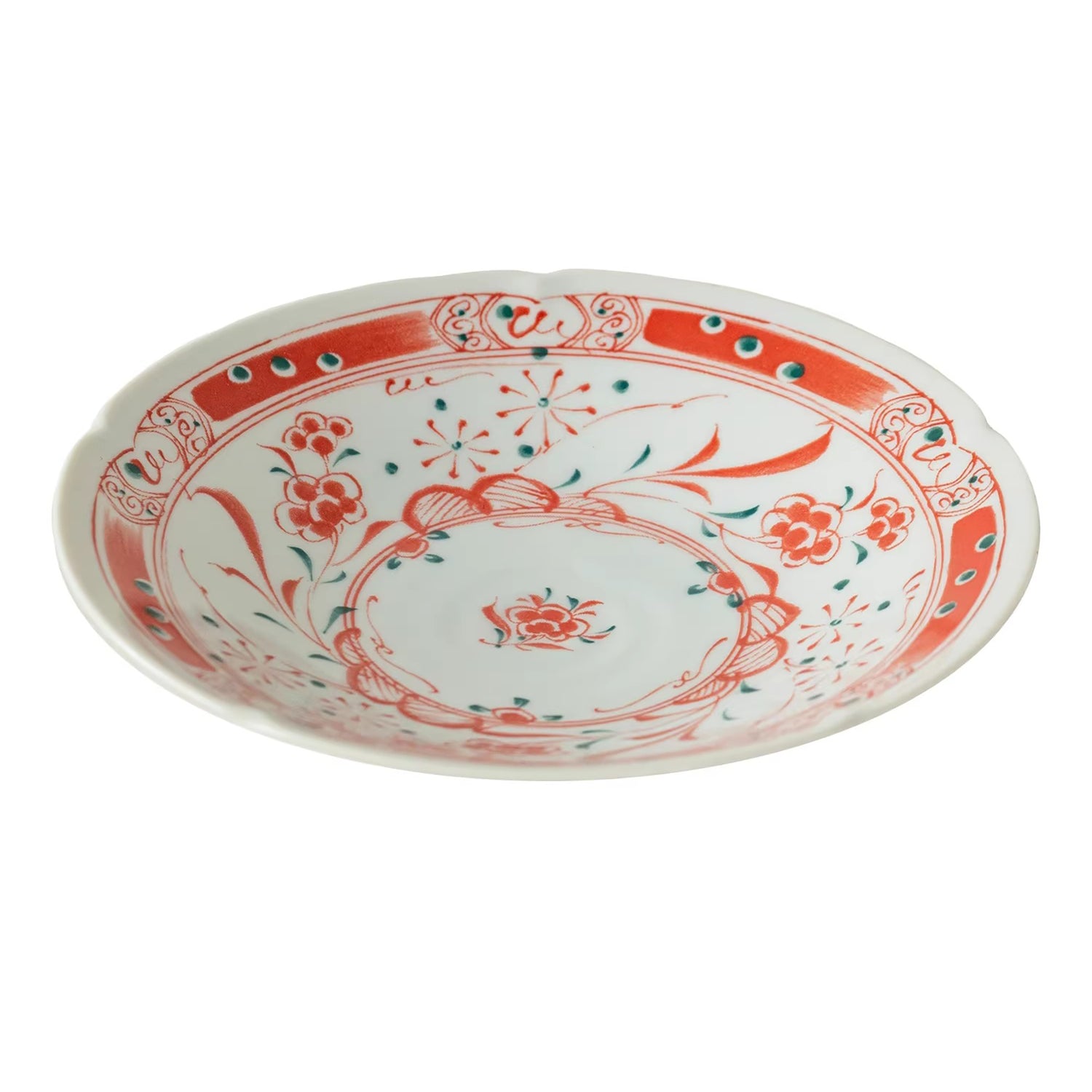 Vaisselle Minoyaki Aka-e motif prunier