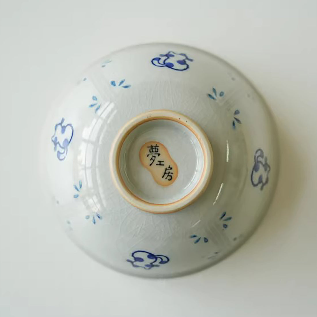 Bol Seto-yaki motif chat dos