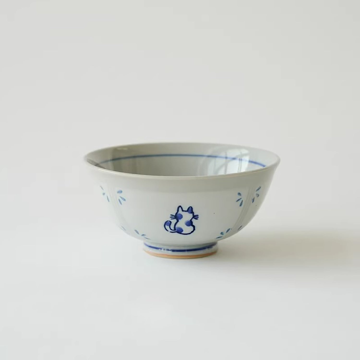 Bol Seto-yaki motif chat dos