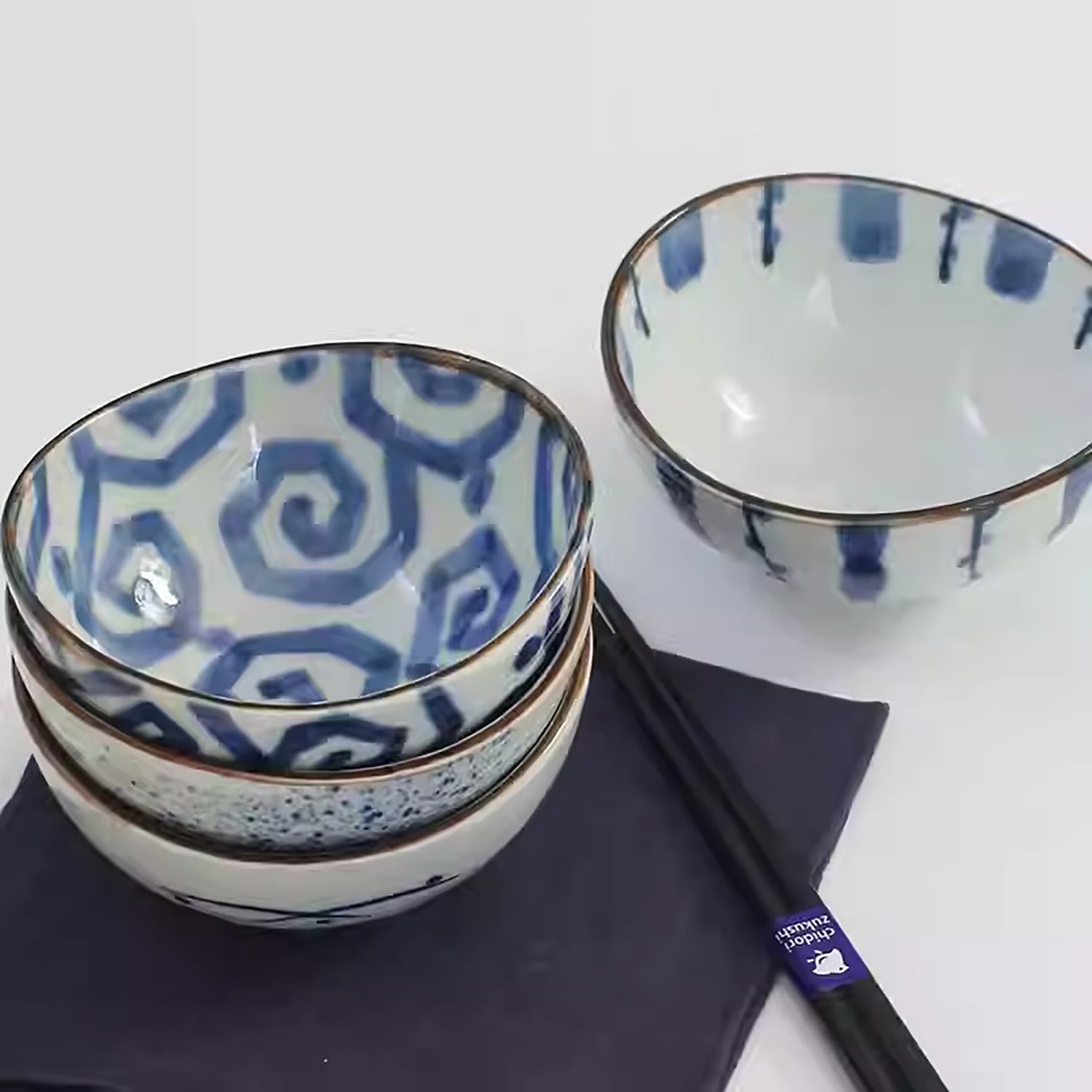 Bol en céramique Minoyaki Hidatakayama forme ovale