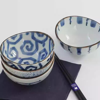 Bol en céramique Minoyaki Hidatakayama forme ovale