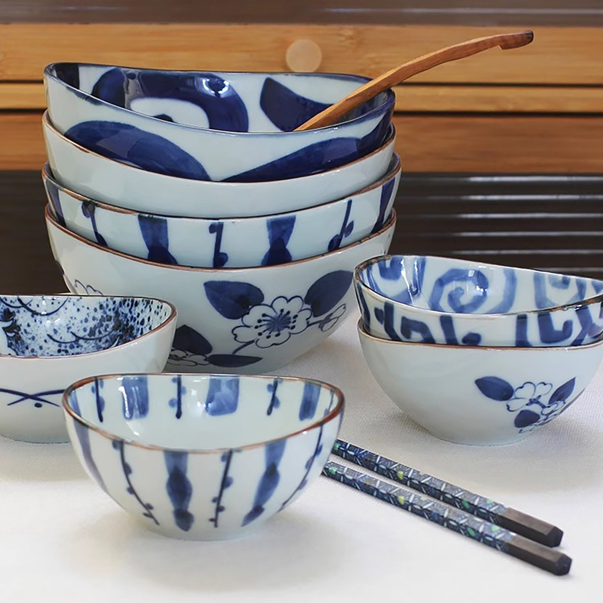 Bol en céramique Minoyaki Hidatakayama forme ovale