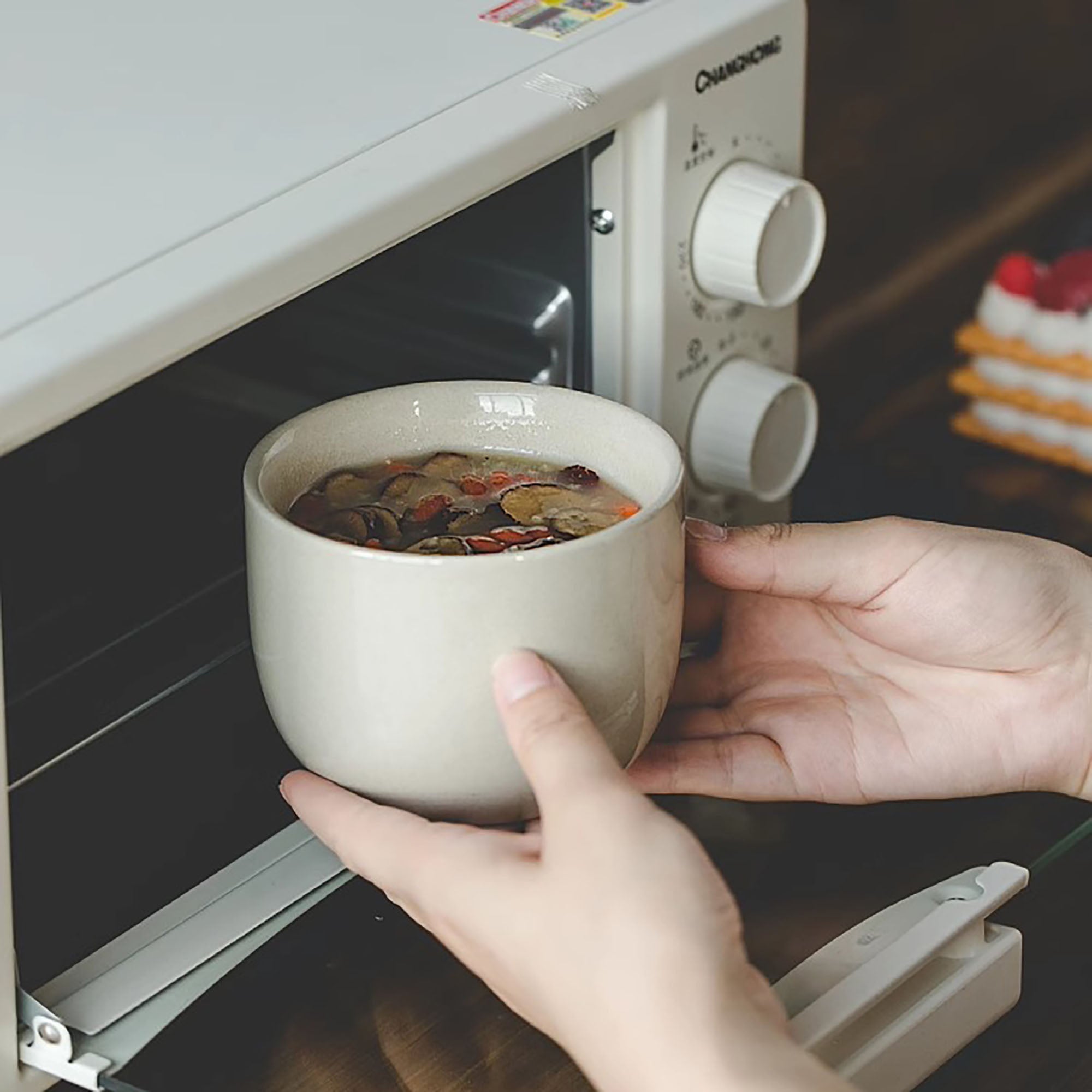 Small handmade ceramic pot