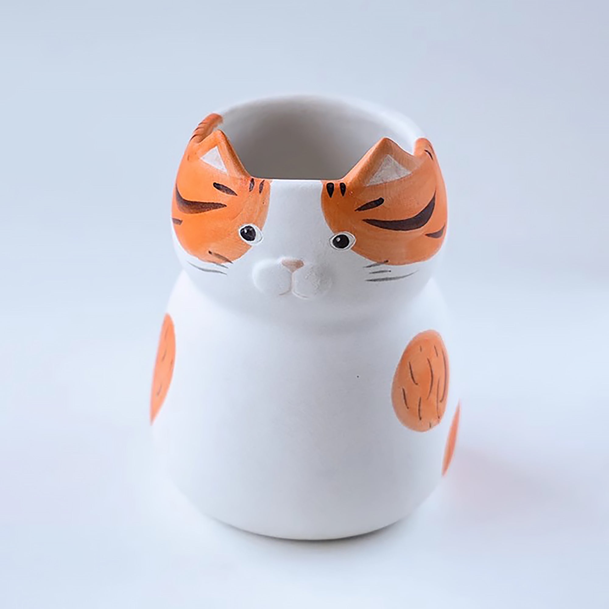 Vase en céramique en forme de chat
