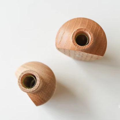 Vase magnétique en bois