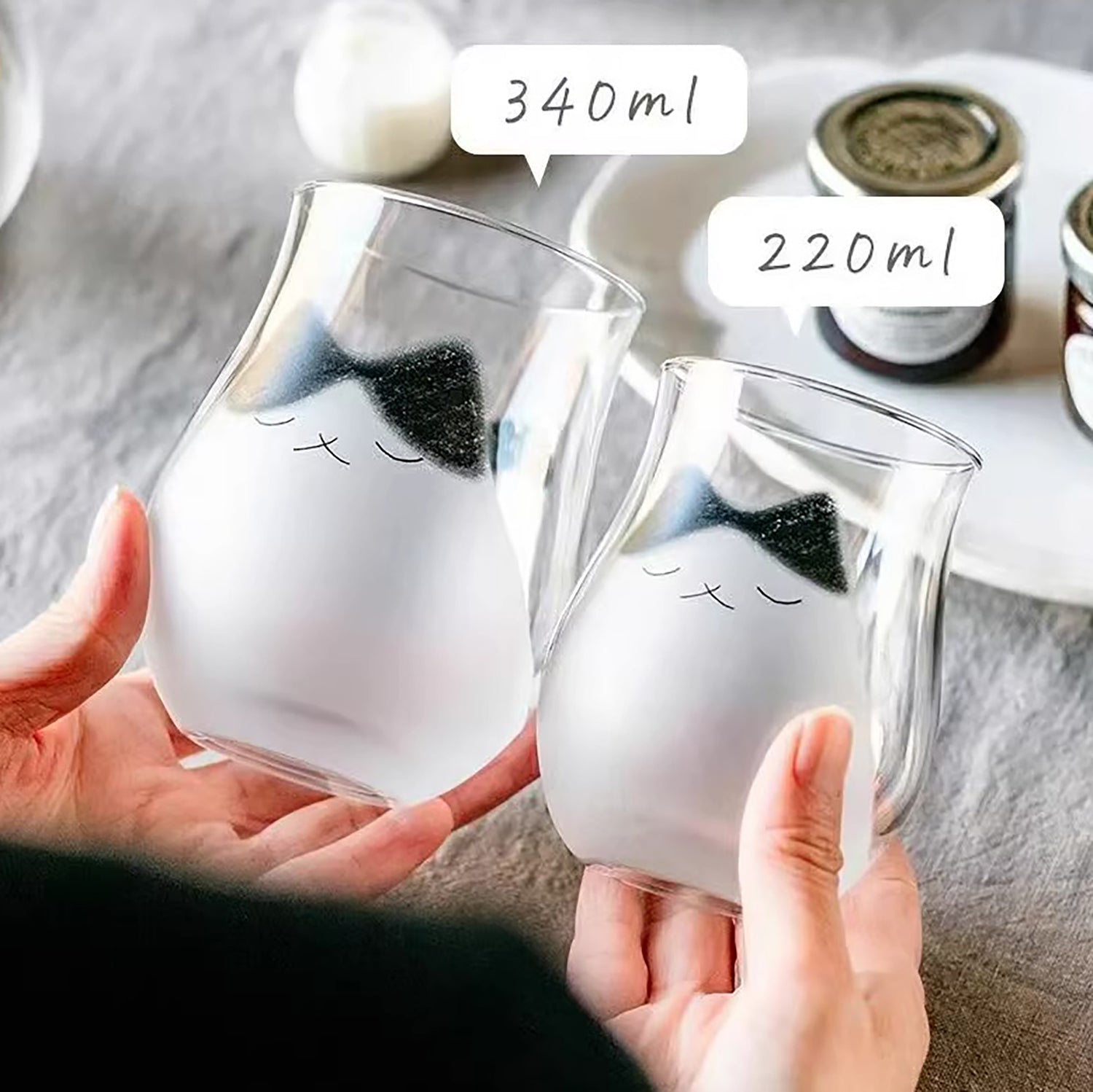 Verre Aderia avec motif chat