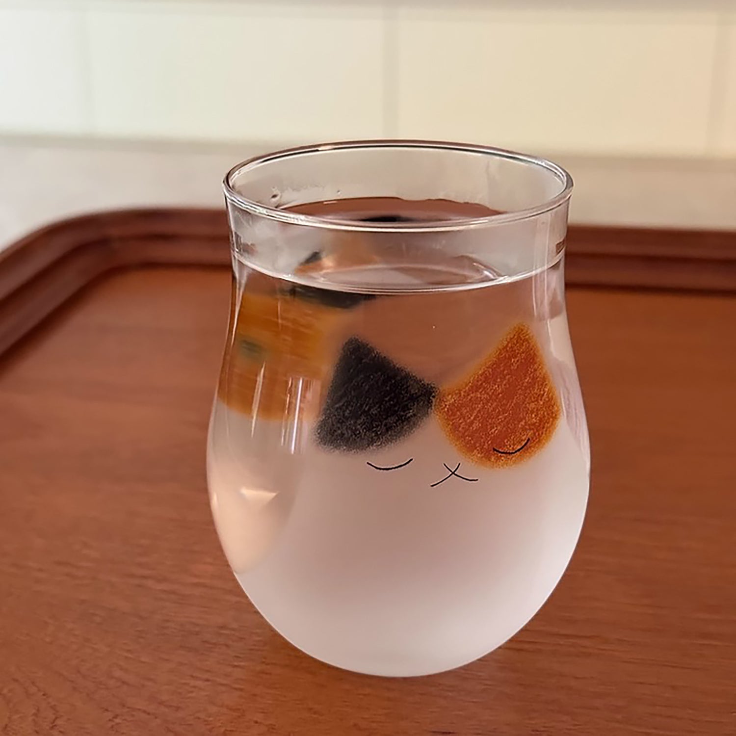 Verre Aderia avec motif chat