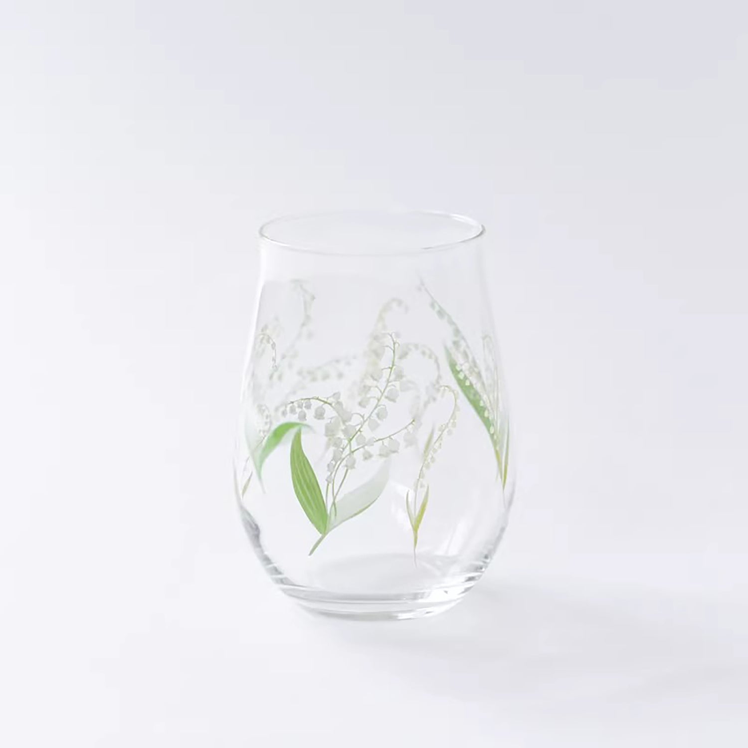 Verre Toyo-Sasaki motif mimosa et muguet