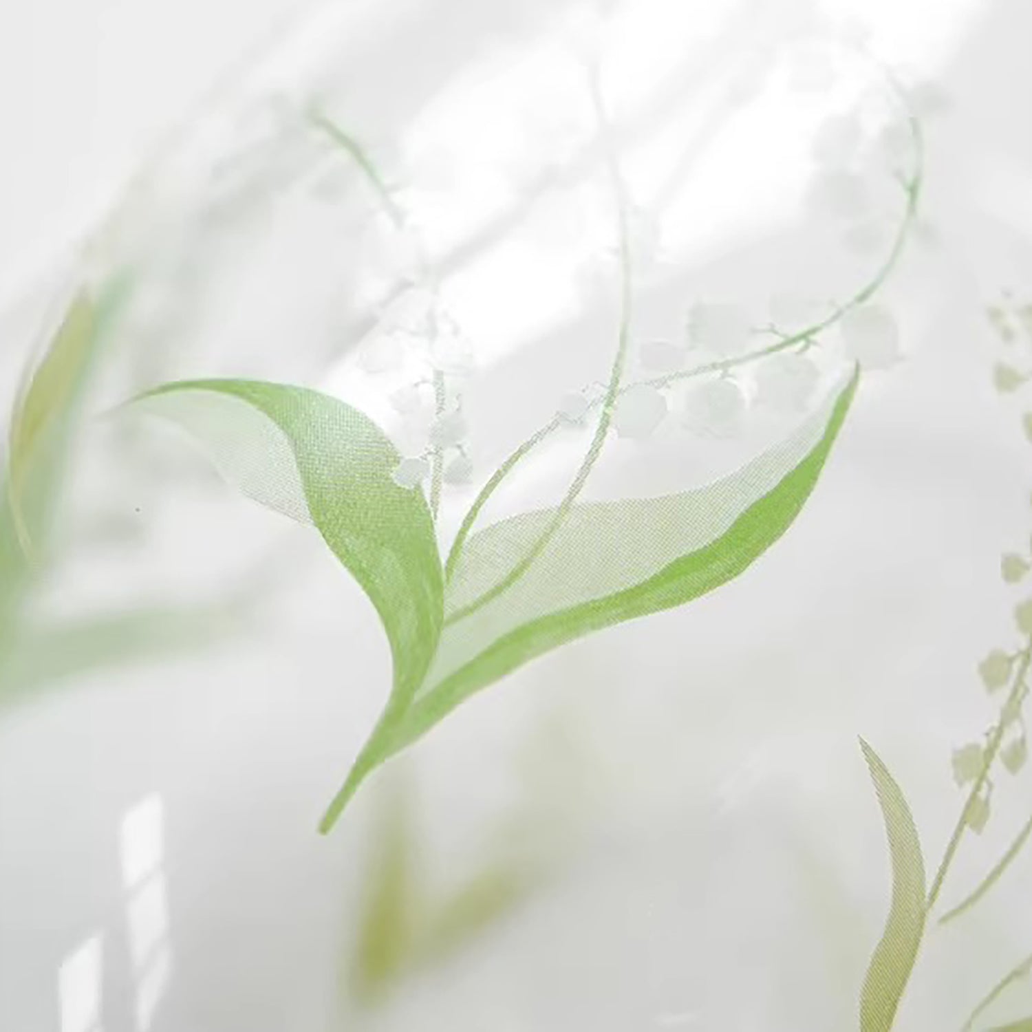 Verre Toyo-Sasaki motif mimosa et muguet