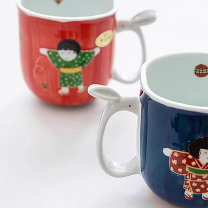 Mug Arita enfant en kimono