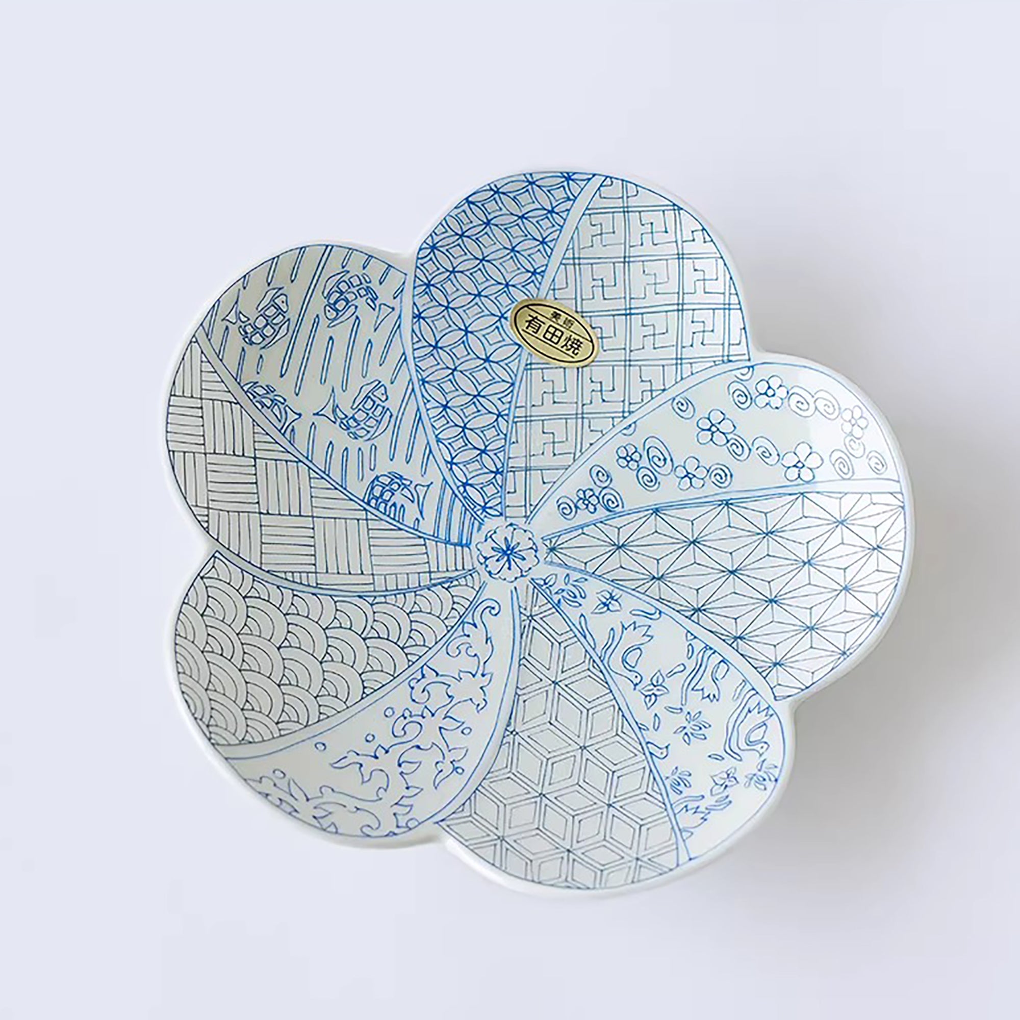 Assiette duo fleur de prunier Arita