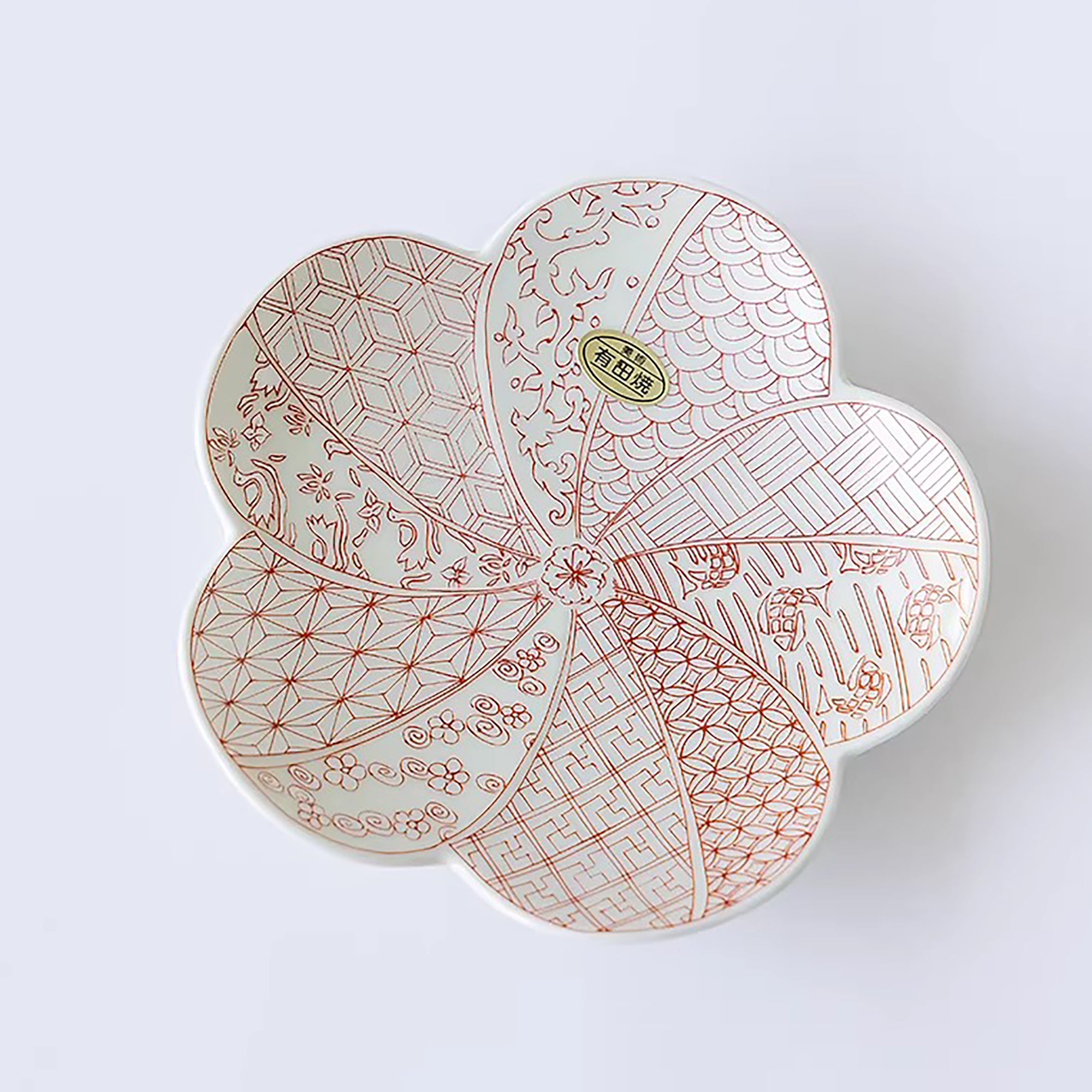Assiette duo fleur de prunier Arita