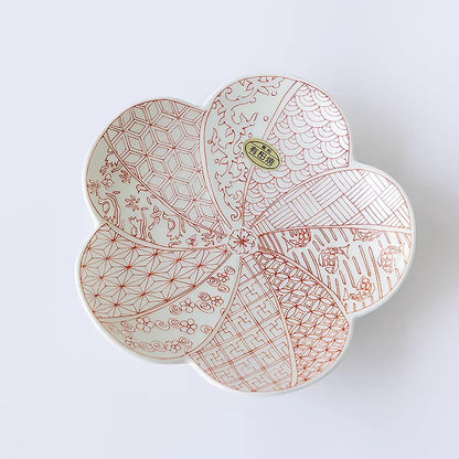 Assiette duo fleur de prunier Arita