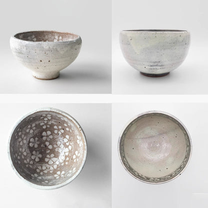 Bol Ginpo Mishima avec motif floral