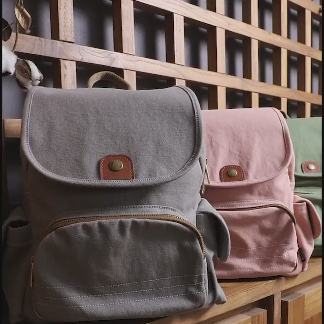 SAC à DOS pour FEMME en CANVAS CAREE
