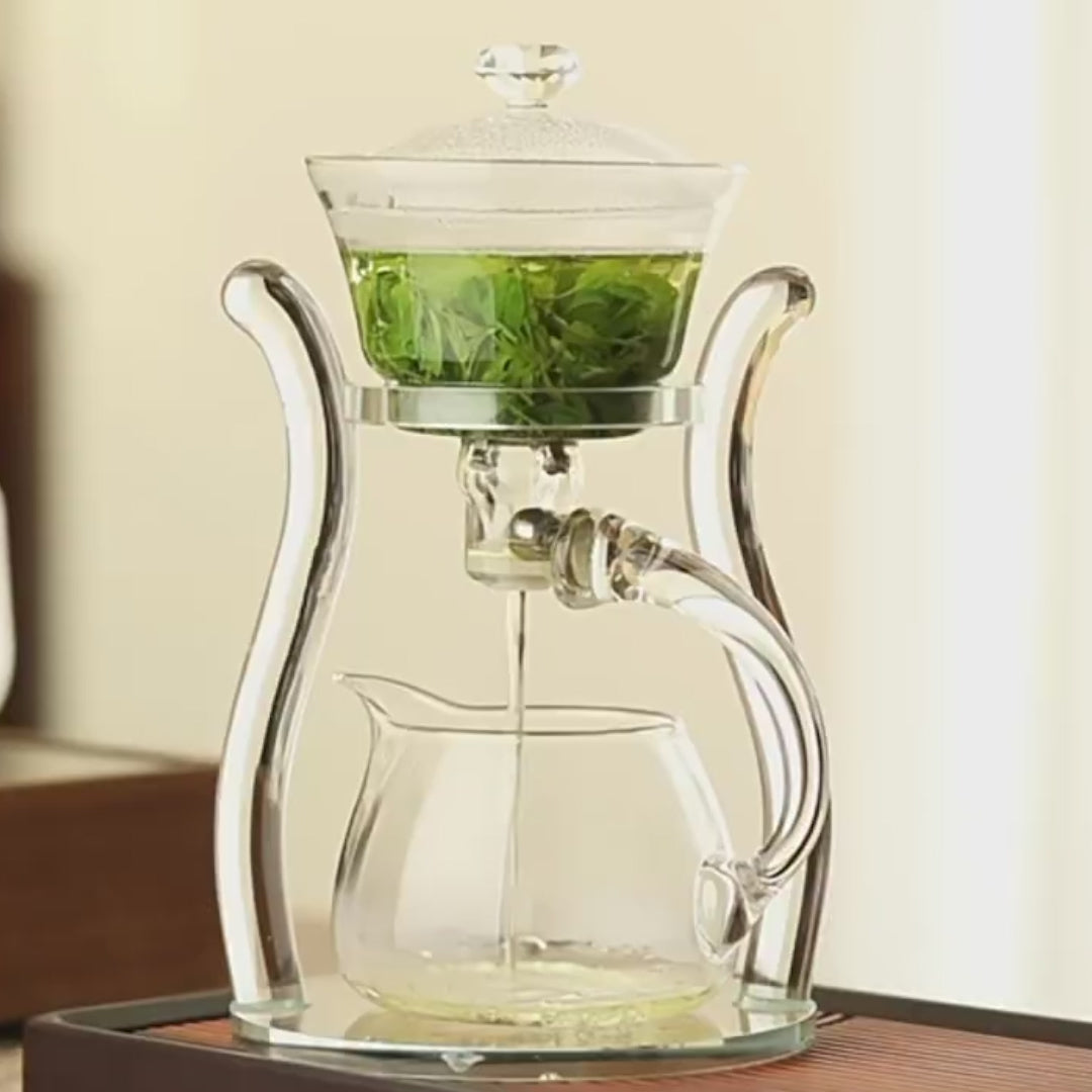 Théière automatique en verre avec fonction contrôle temps d'infusion