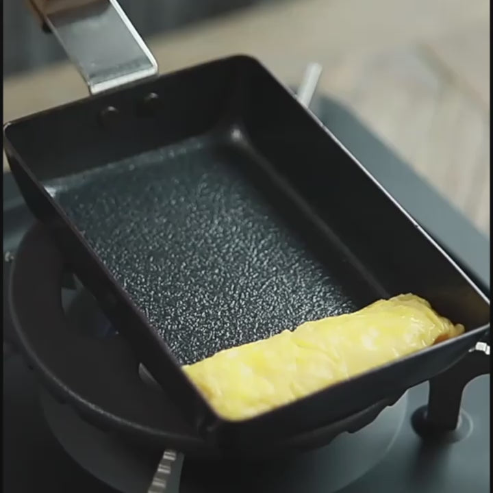Ambai japanische Pfanne aus schwarzem Eisen