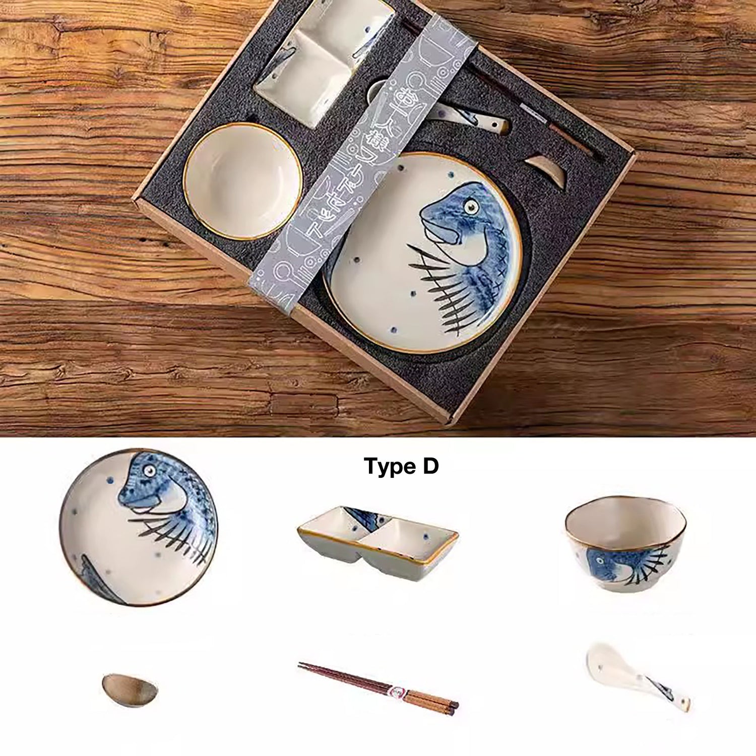 Coffret de vaisselle japonaise