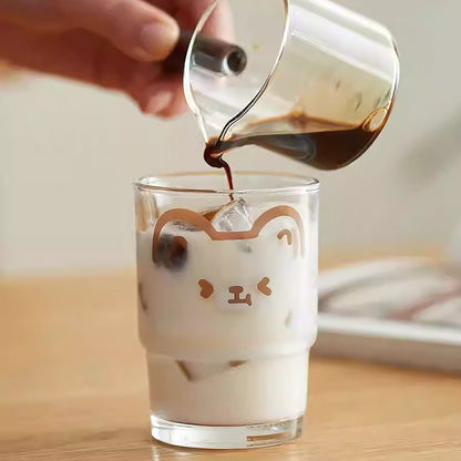 Verre avec motif petit ours